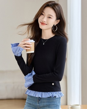 Long sleeve fashion tops autumn and winter niche T-shirt