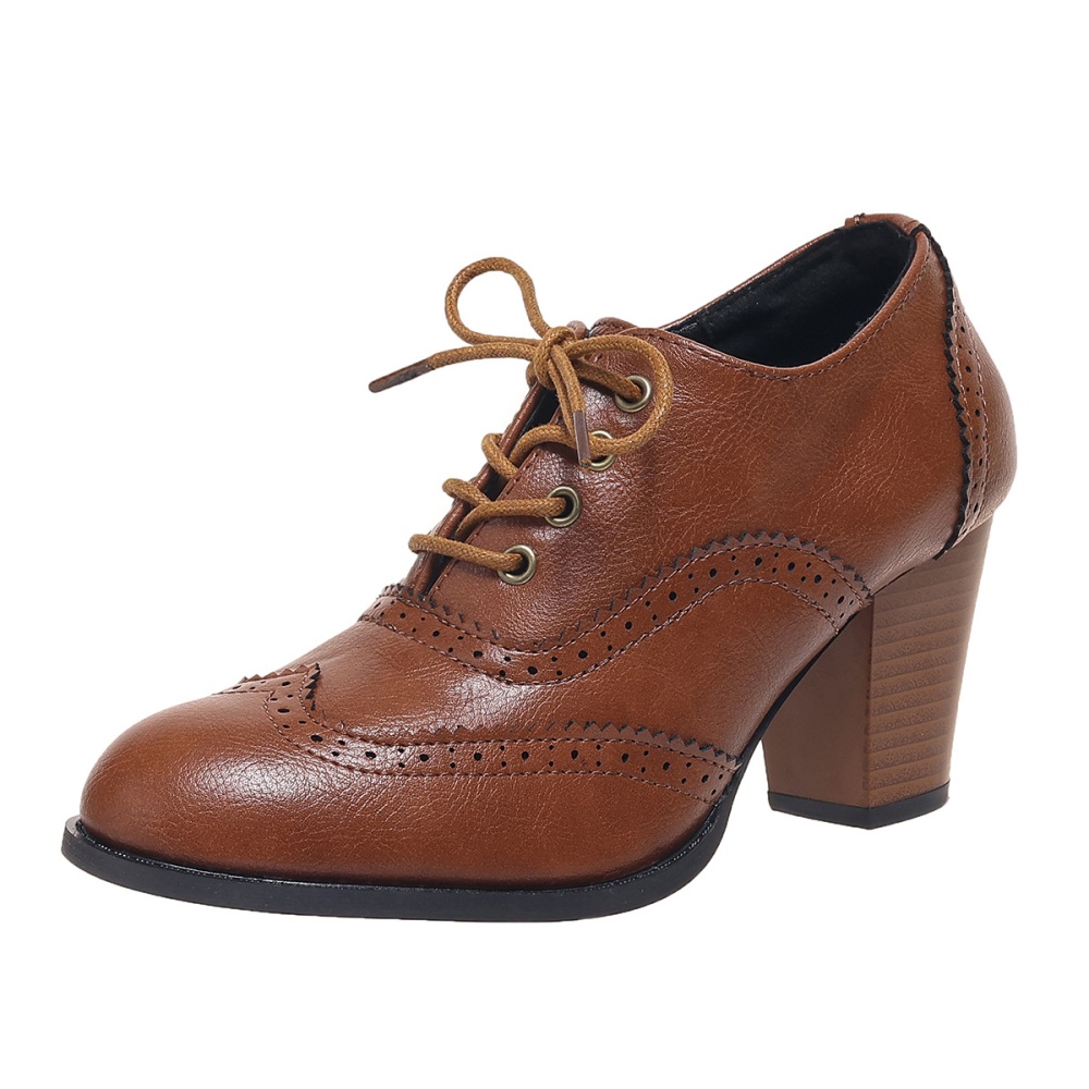 Round fashion shoes large yard leather shoes for women