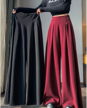 Mopping wide leg pants autumn and winter pants for women