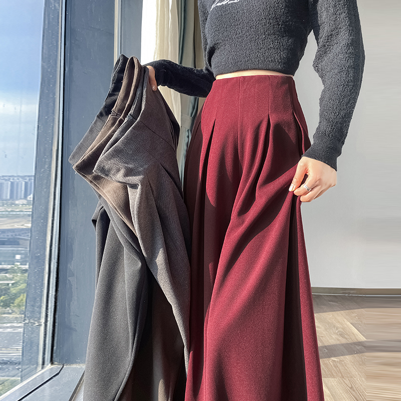 Mopping wide leg pants autumn and winter pants for women