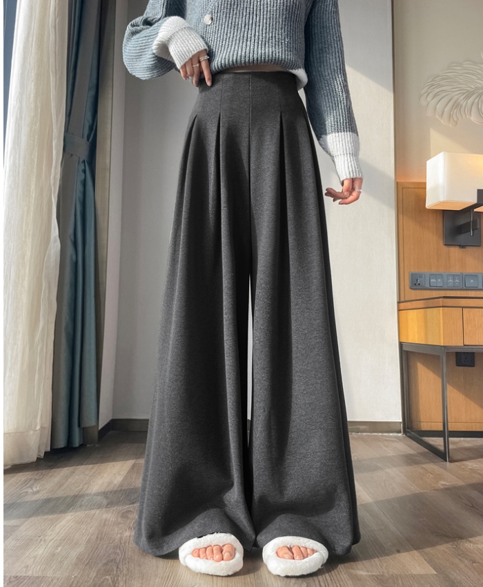 Mopping wide leg pants autumn and winter pants for women