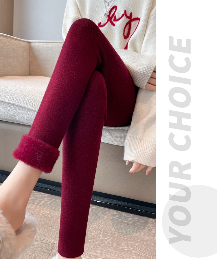 Autumn high waist leggings thick trousers for women