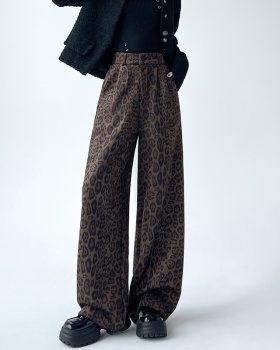 High waist winter pants loose business suit for women