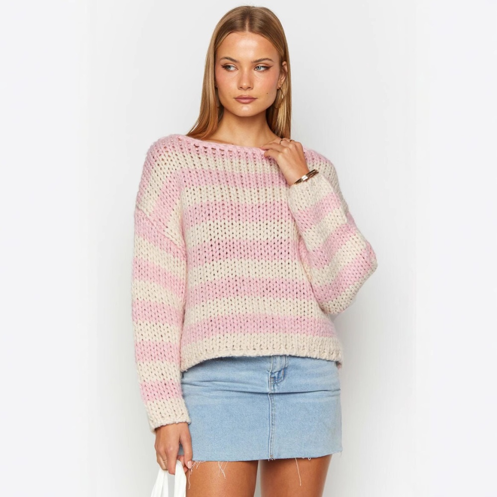 Sweet Casual mixed colors lazy sweater for women