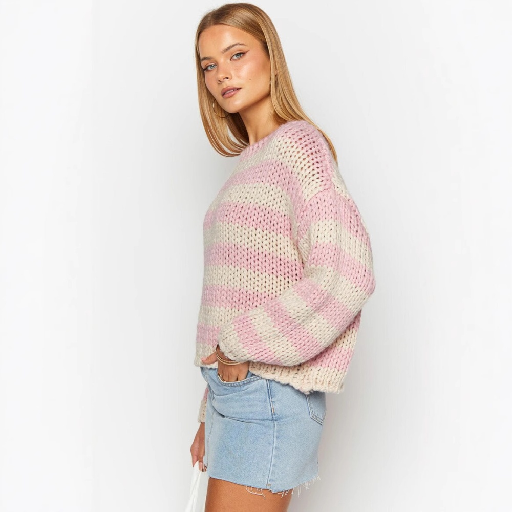 Sweet Casual mixed colors lazy sweater for women