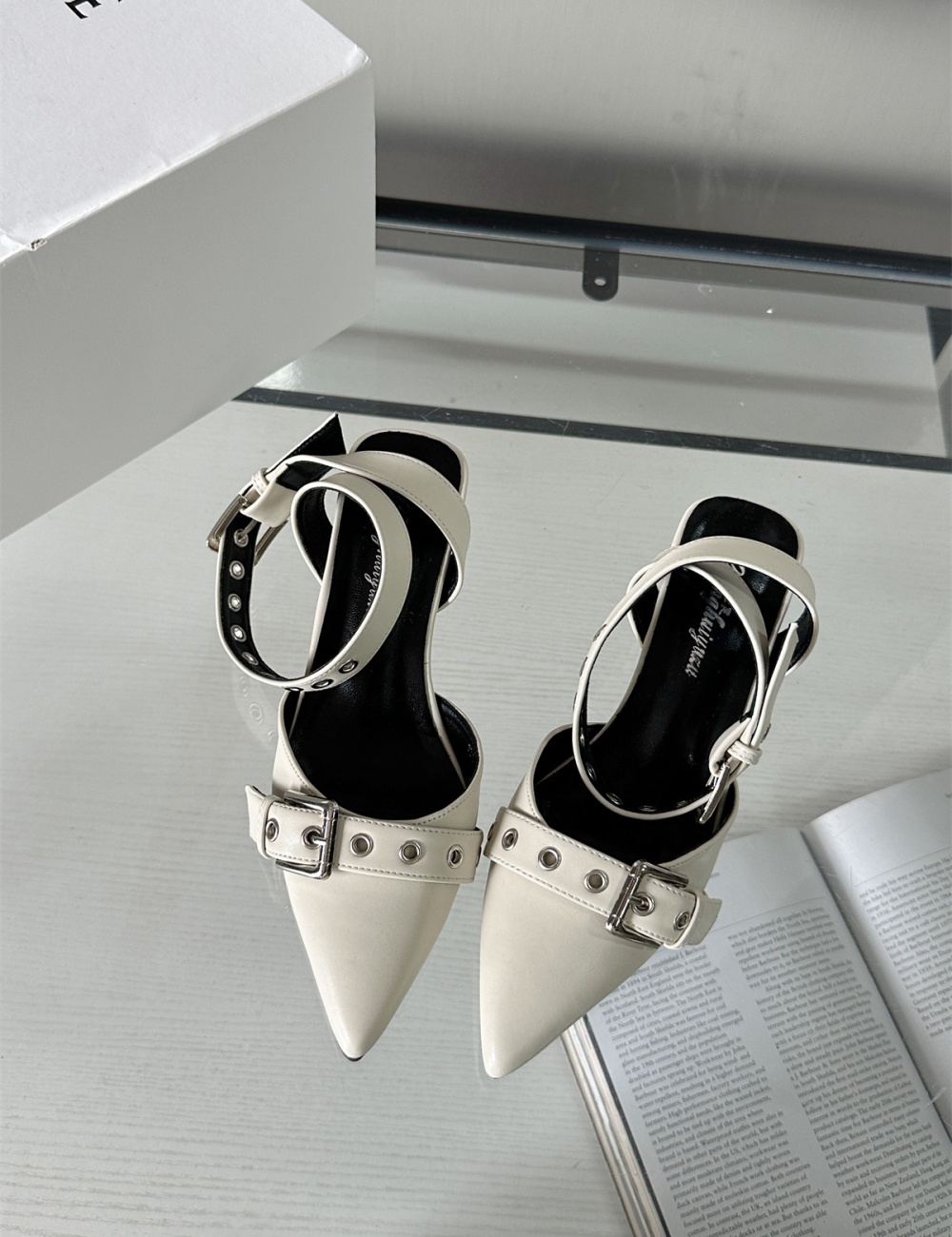 Autumn sandals silver high-heeled shoes for women