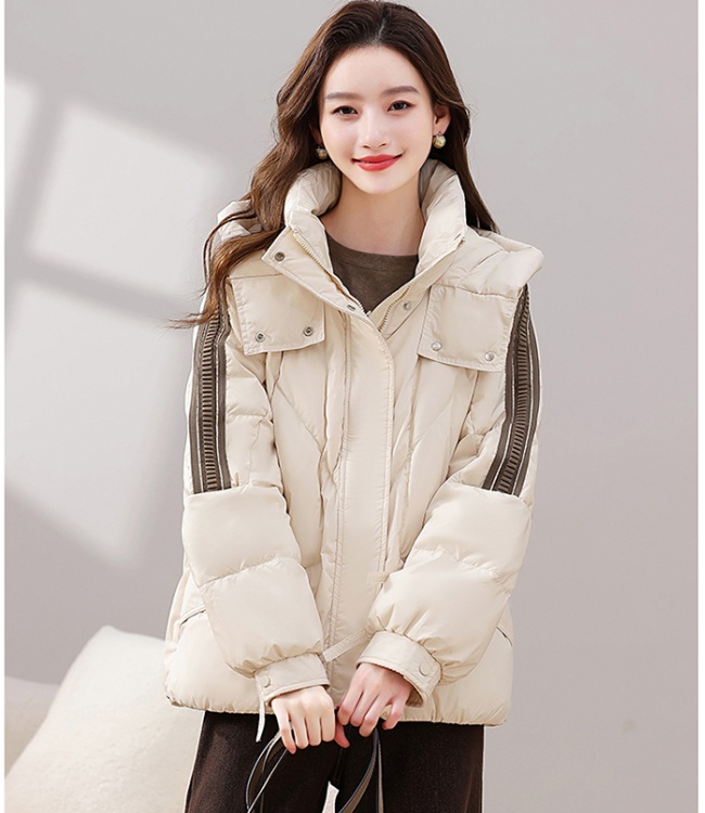 Winter hooded cotton coat loose thick coat for women