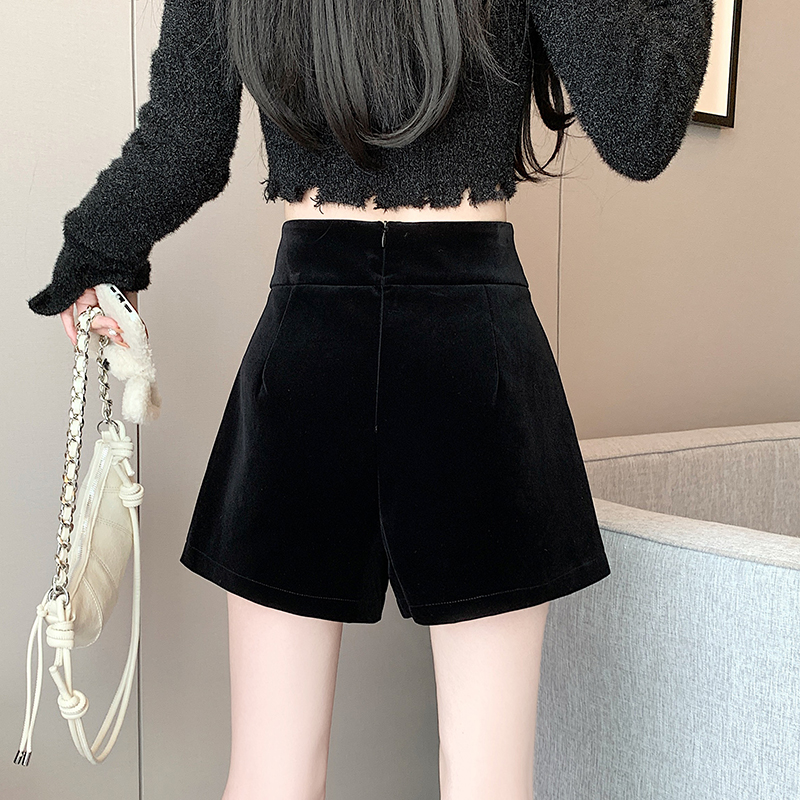 Autumn and winter A-line wide leg pants Casual shorts