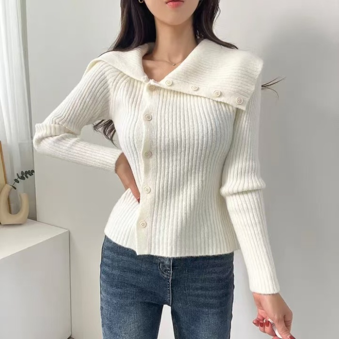 Temperament autumn and winter strapless sweater