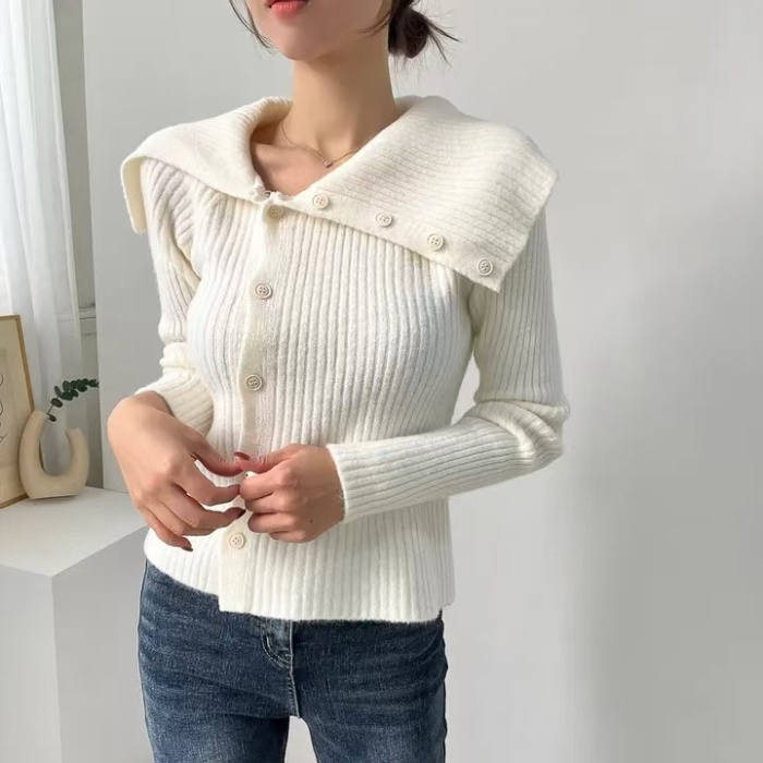 Temperament autumn and winter strapless sweater