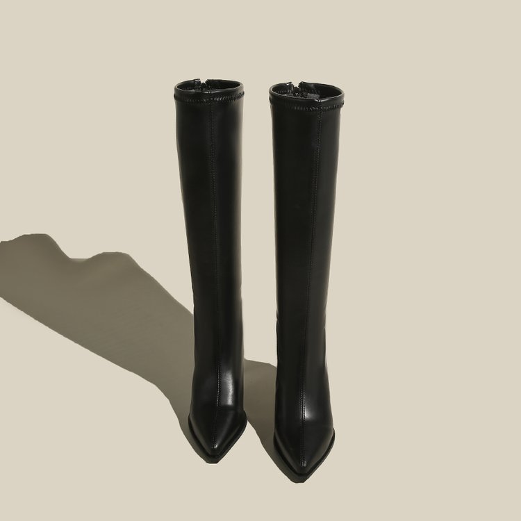 Not exceed knee thigh boots fine-root boots for women