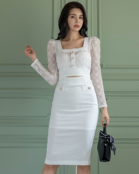 Package hip slim fashion temperament navel dress