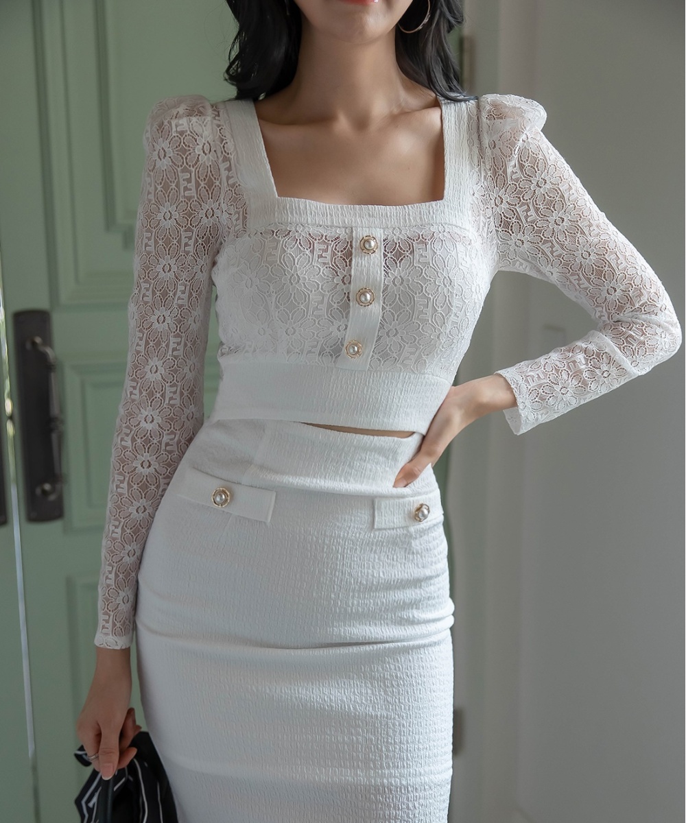 Package hip slim fashion temperament navel dress