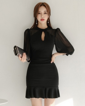 Fashion mermaid sexy dress hollow commuting T-back