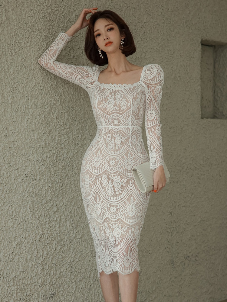 Elegant Korean style temperament fashion dress