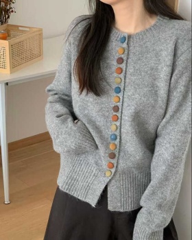 Korean style Western style sweater long sleeve cardigan