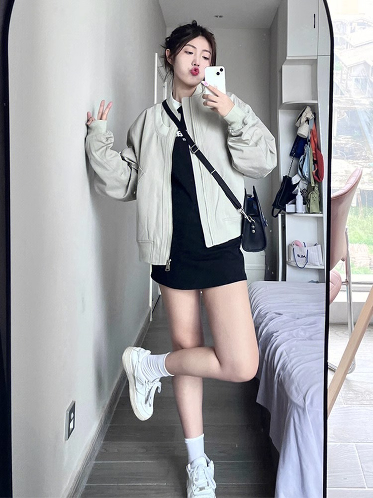 Spring and autumn American style coat niche jacket for women