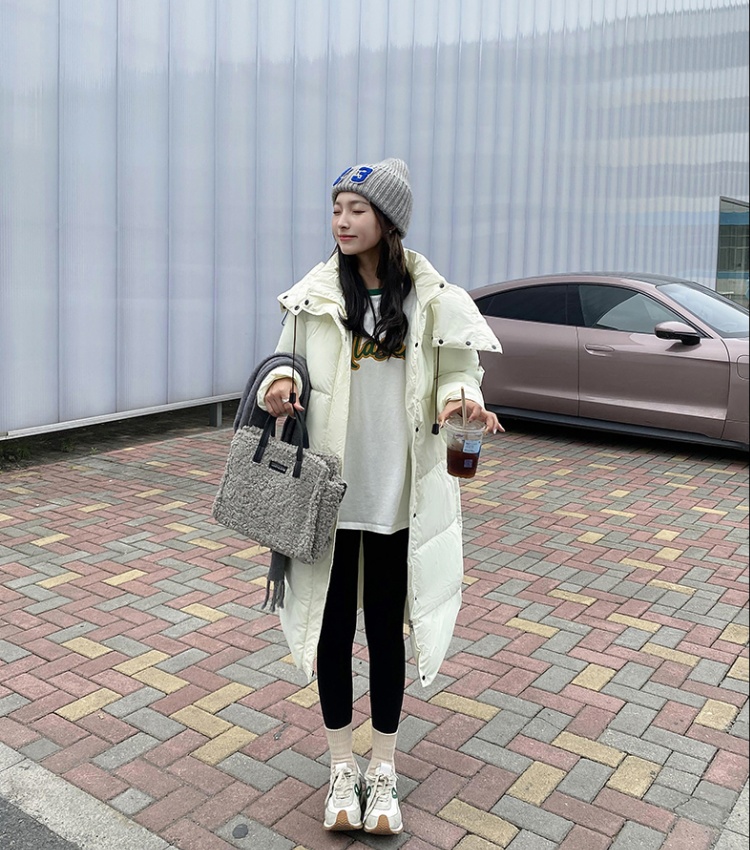 Korean style bread clothing long coat for women