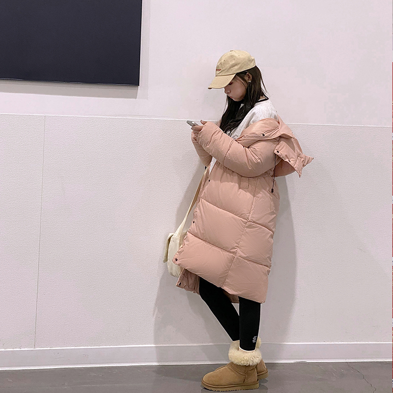 Korean style bread clothing long coat for women