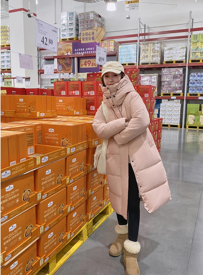 Korean style bread clothing long coat for women