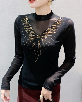 Rhinestone tops unique small shirt for women