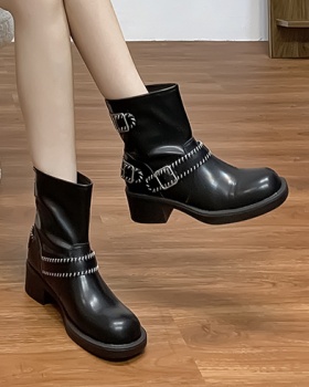 Cozy British style boots retro short boots