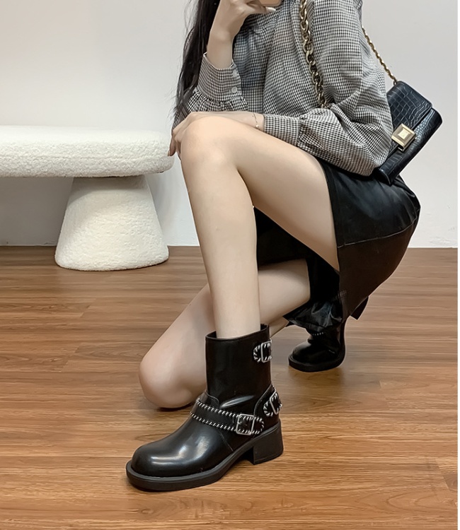 Cozy British style boots retro short boots