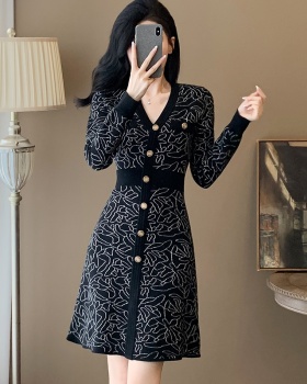 Autumn and winter sweater dress dress for women