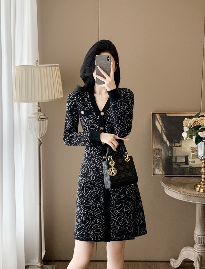 Autumn and winter sweater dress dress for women