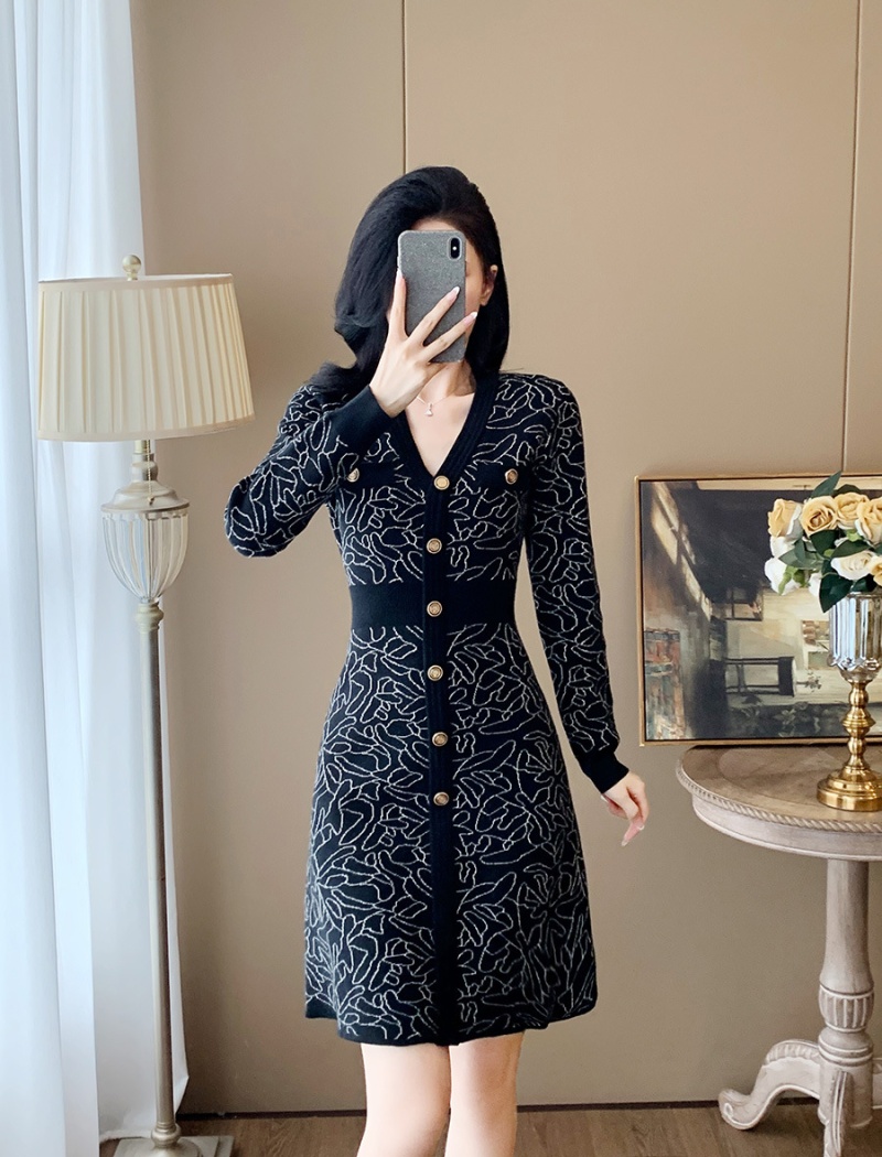 Autumn and winter sweater dress dress for women