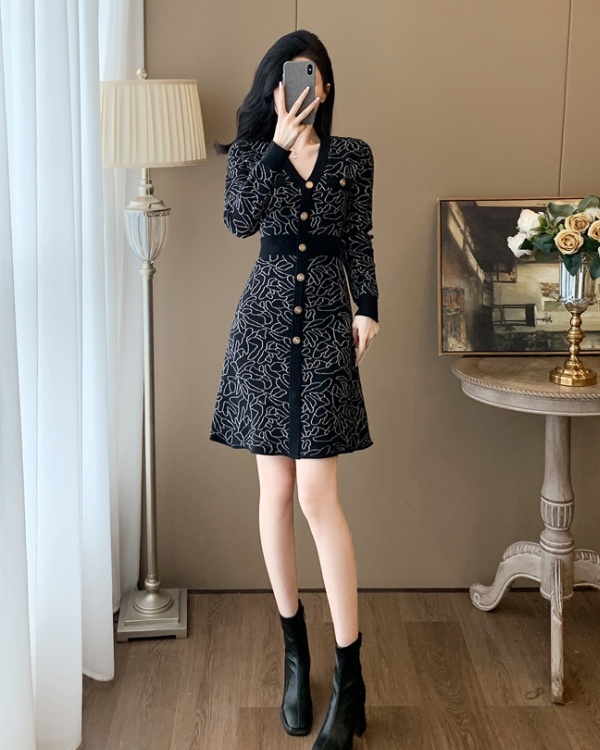 Autumn and winter sweater dress dress for women