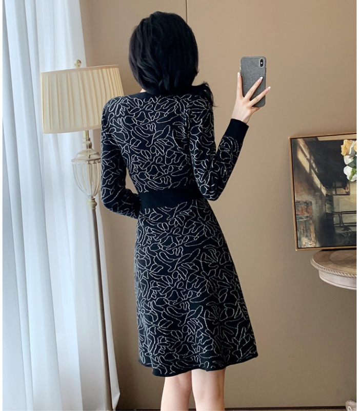 Autumn and winter sweater dress dress for women