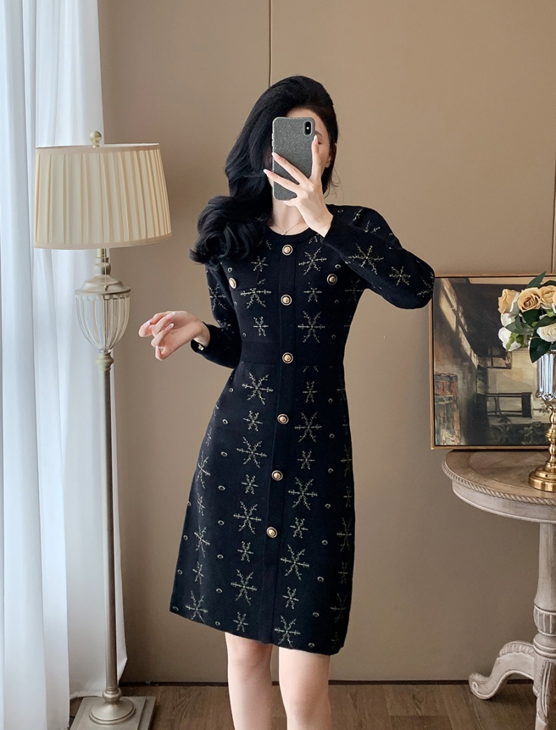 Chanelstyle dress sweater dress for women