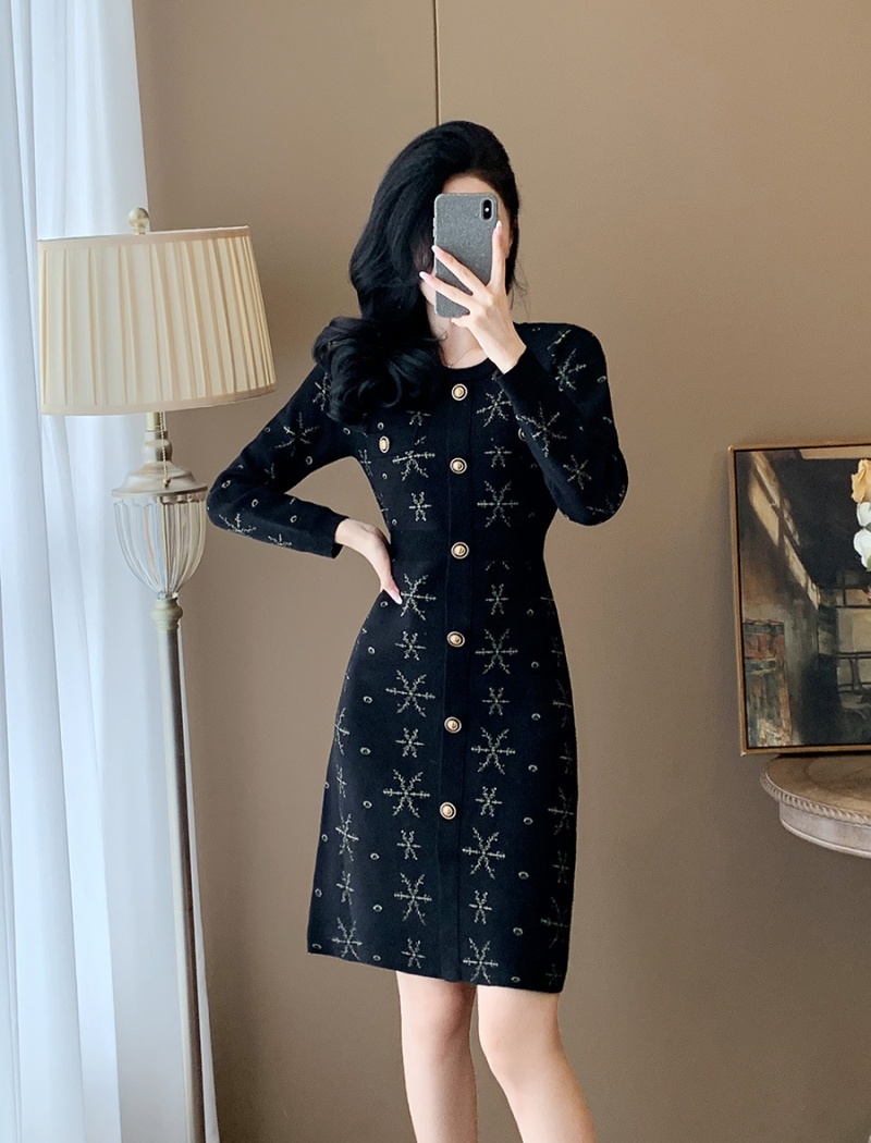 Chanelstyle dress sweater dress for women