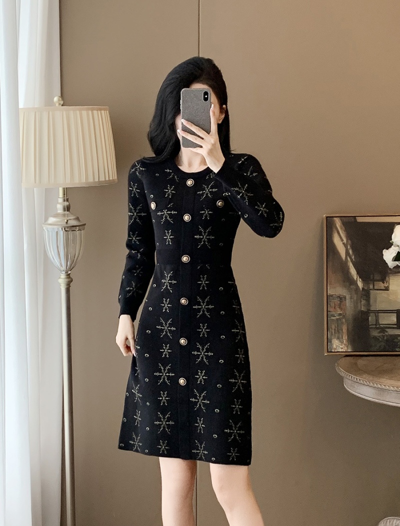 Chanelstyle dress sweater dress for women