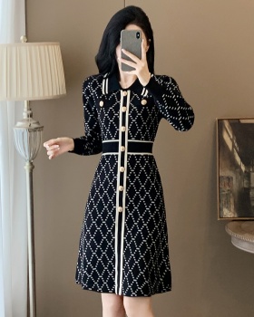 Long sleeve sweater dress autumn and winter dress for women