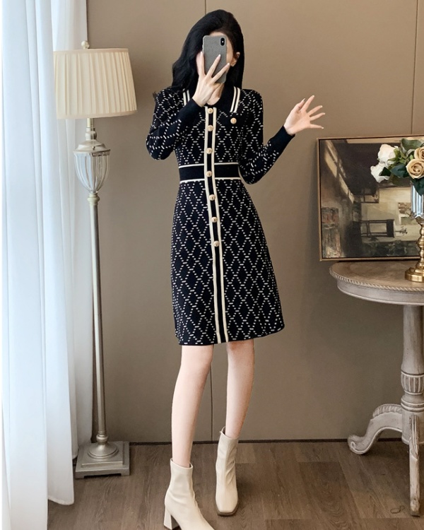 Long sleeve sweater dress autumn and winter dress for women