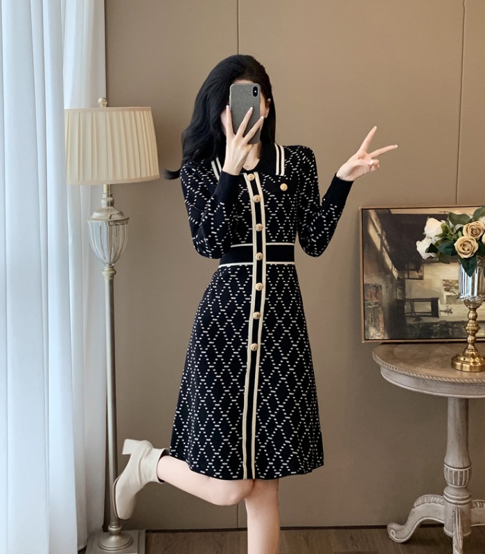 Long sleeve sweater dress autumn and winter dress for women