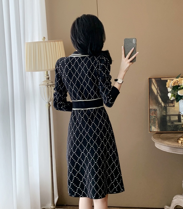 Long sleeve sweater dress autumn and winter dress for women