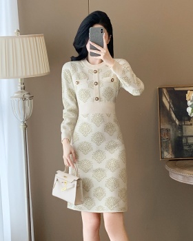 A-line sweater dress chanelstyle dress for women