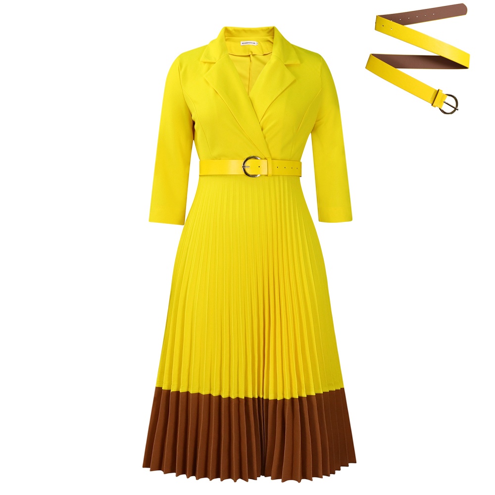 Elegant dress crimp business suit for women