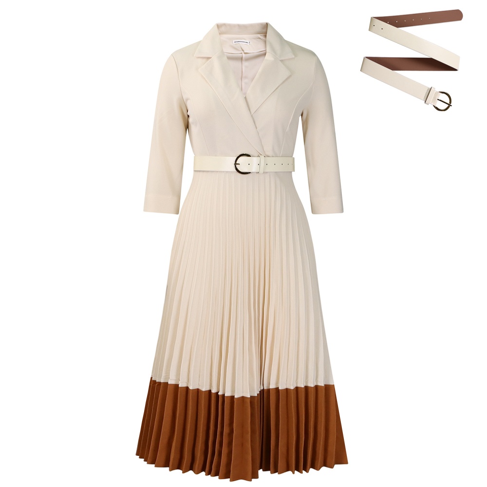 Elegant dress crimp business suit for women