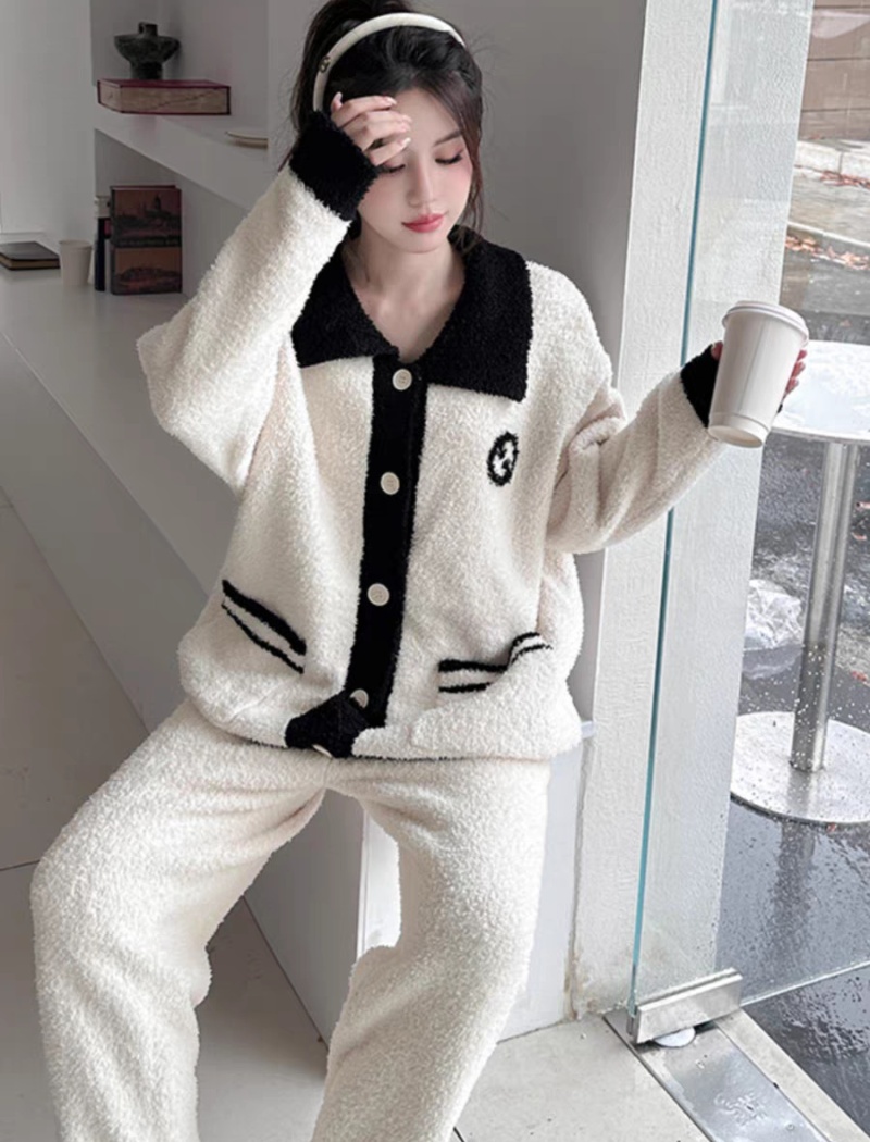 Autumn and winter cardigan pants a set for women