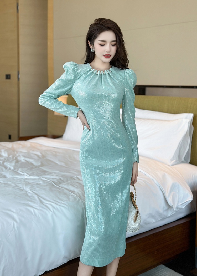 Banquet slim dress party sequins formal dress