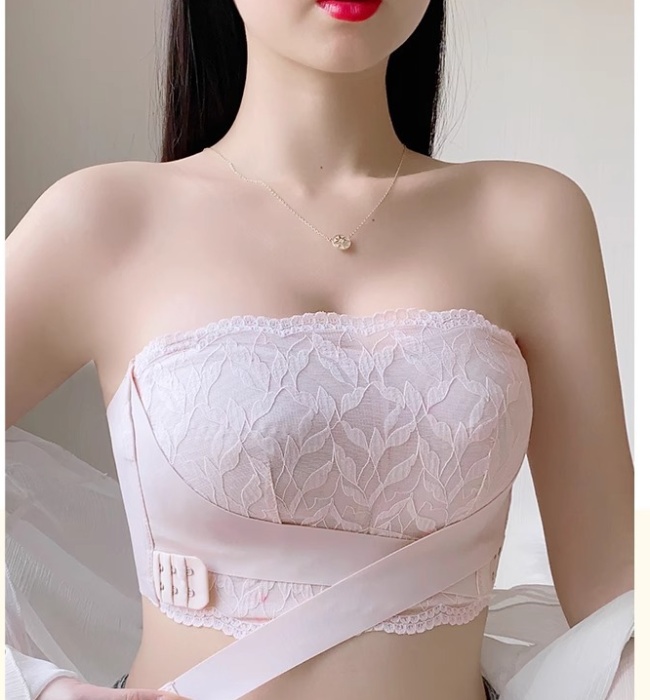 Not shoulder strap thin Bra big chest underwear for women