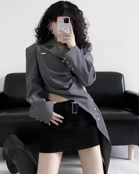 Autumn and winter business suit personality tops for women