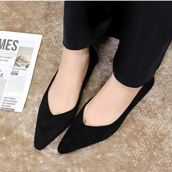 Simple cozy all-match broadcloth slipsole low shoes for women