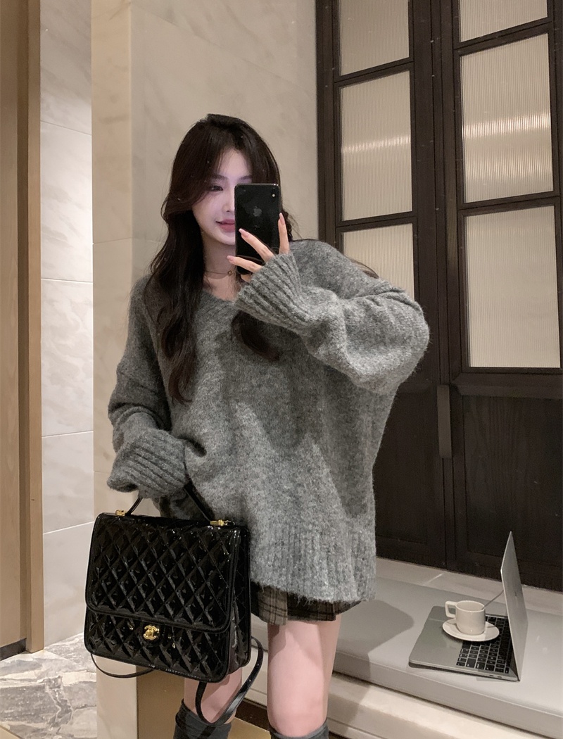 Pullover lazy loose small fellow sweater for women