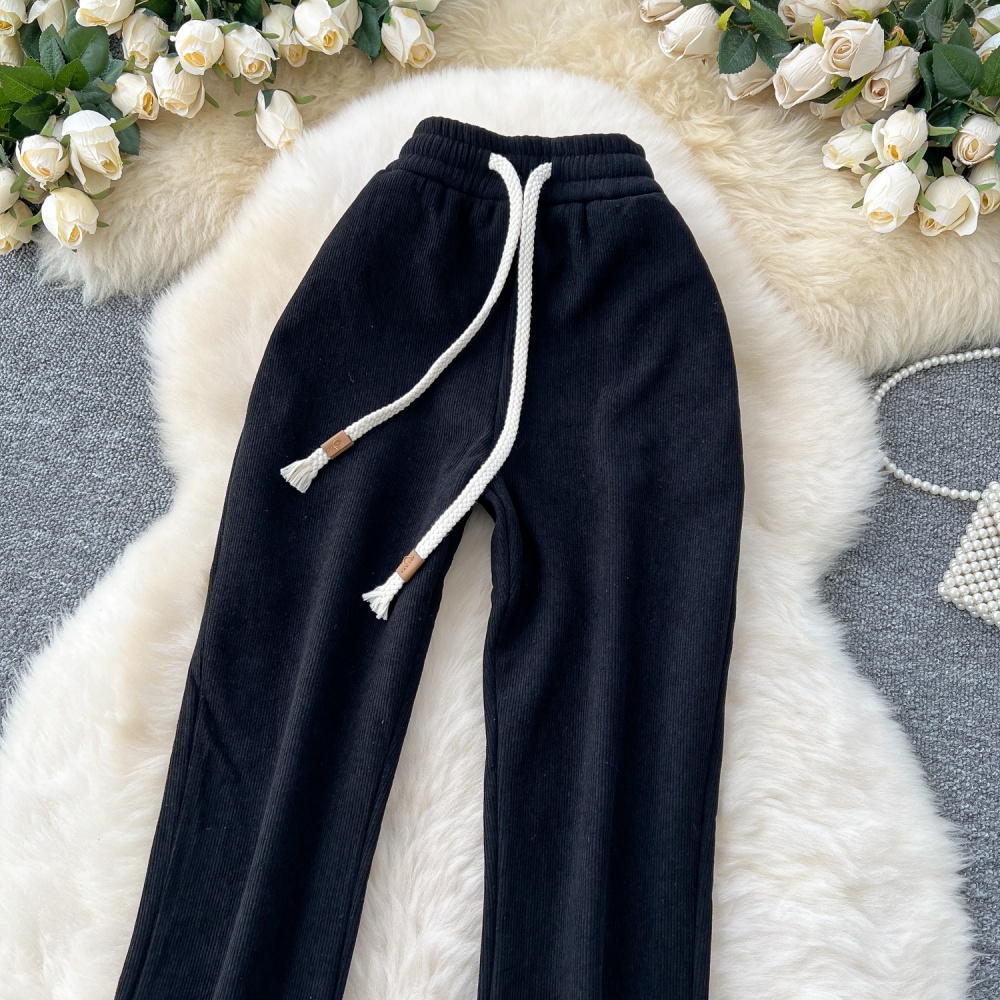 Elastic waist mopping sweatpants all-match pants