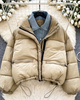 Thick winter coat Pseudo-two thermal bread clothing for women